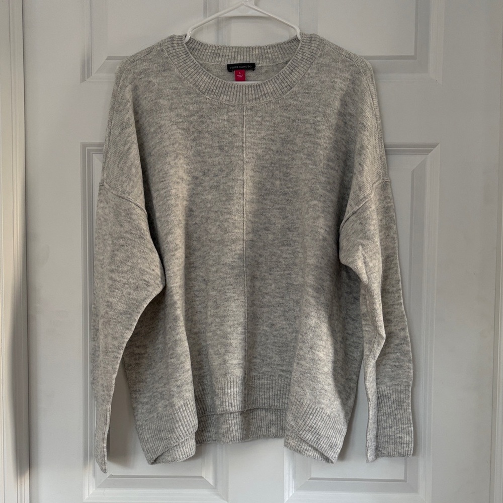 Vince Camuto Heather Gray Women's Crewneck Sweater